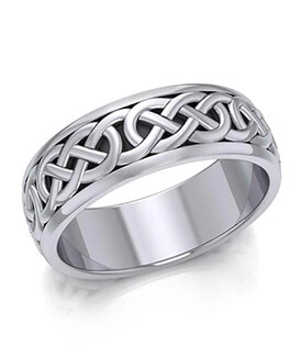 Sterling Silver Celtic Spinner Ring