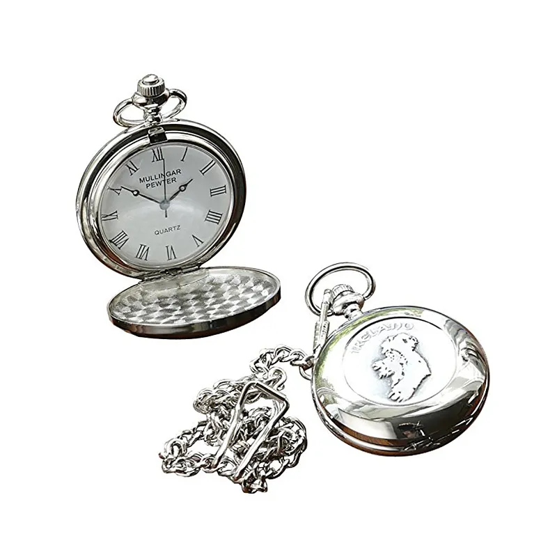 J80652 Celtic Ireland Pocket Watch Stucio Closeup Watch View Gaelsong