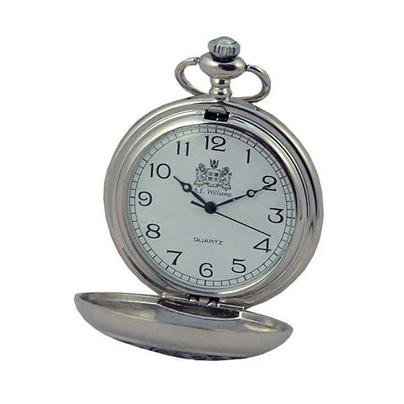 J80656 Celtic Knot Pewter Pocket Watch Open View Gaelsong