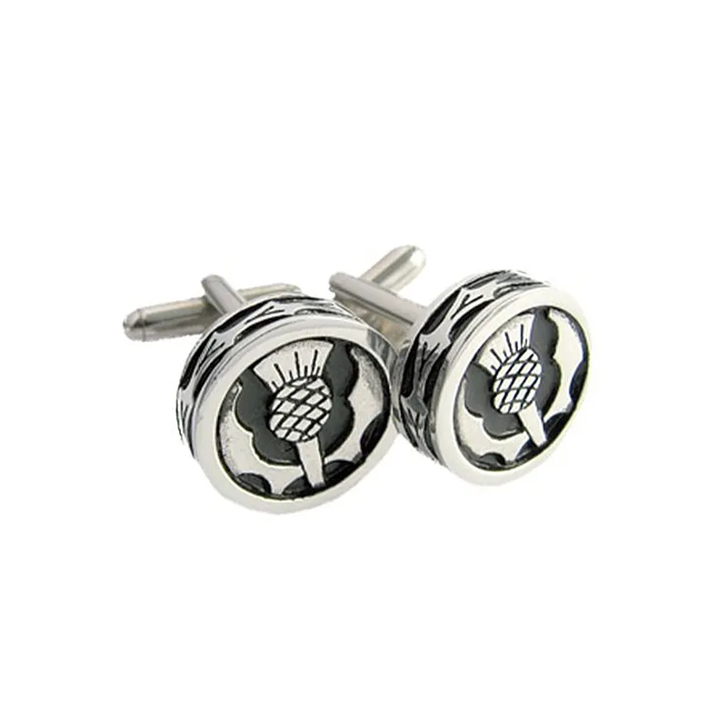 J80659 Men's Gift Set - Thistle Cufflinks Gaelsong