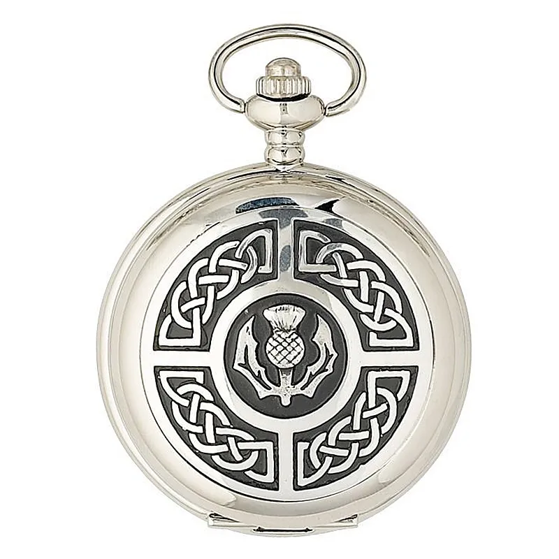 J80659 Men's Gift Set - Thistle Pocket Watch Gaelsong