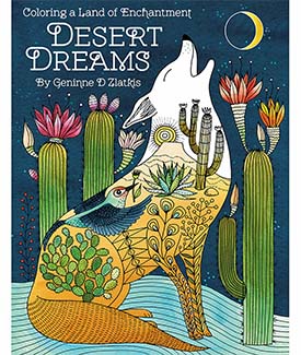 Wild Life One Sided Printing Coloring Book- Desert Dreams