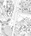 Wild Life One Sided Printing Coloring Book- Desert Dreams view 2