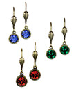 Enchanted Crystal Earrings Swarovski Crystals and Detailed Brass Filigree Gaelsong