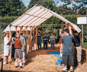 Hayesville school greenhouse