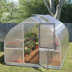 Riga Deluxe Greenhouse Kit - 9'8" x 10'6" x 7'7"