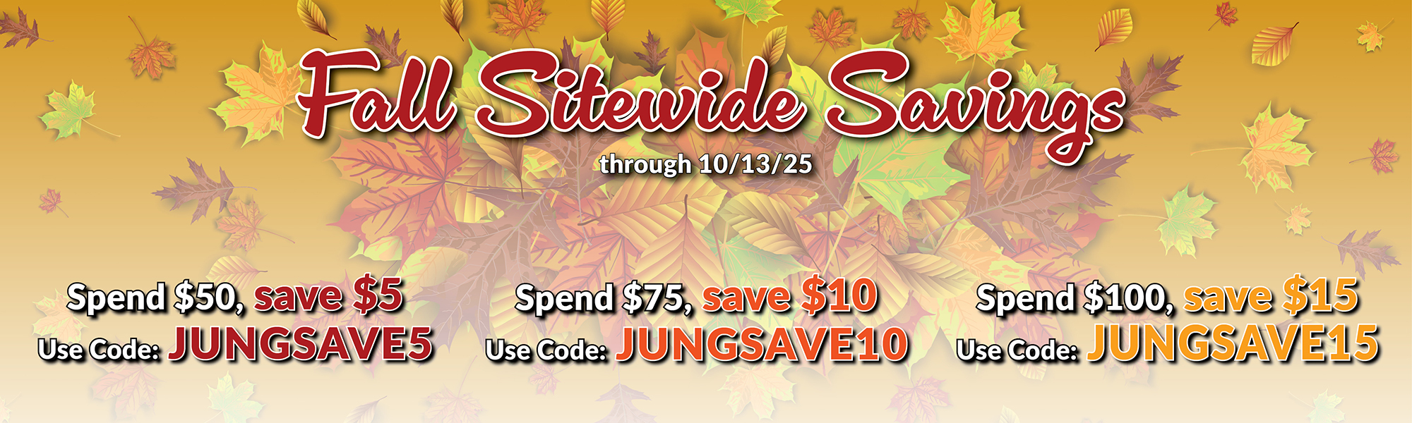 Fall Savings