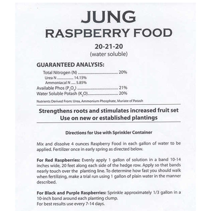 Jung Raspberry Jump-Start Fertilizer  20-21-20