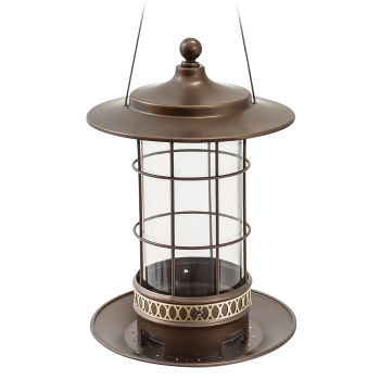 Classic Trellis Lantern Hopper Bird Feeder