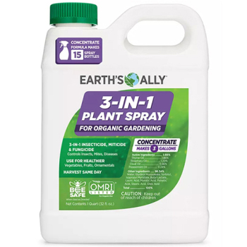 Earth's Ally® 3-in-1 Plant Spray, Concentrate, 32 Oz