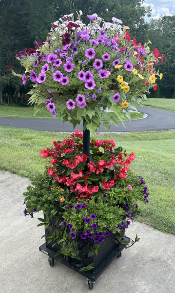 Basket Column for Large Pots