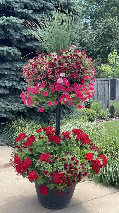 Basket Column Kit w/Basic Basket Planter