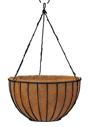 24 Inch London Basket and Liner w/Hanging Rods