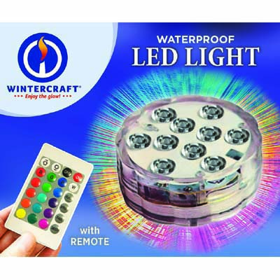 Multicolor LED Puck w/Remote