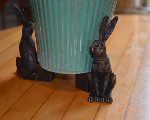 Vigilant Hare Pot Feet (set of 3) -Antique Bronze