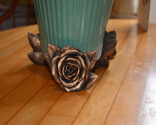 Rose Pot Feet (set of 3) -Antique Bronze