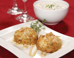 Crab Cakes and Clam Chowder