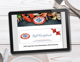 Legal Sea Foods Marketplace Email Gift Certificate