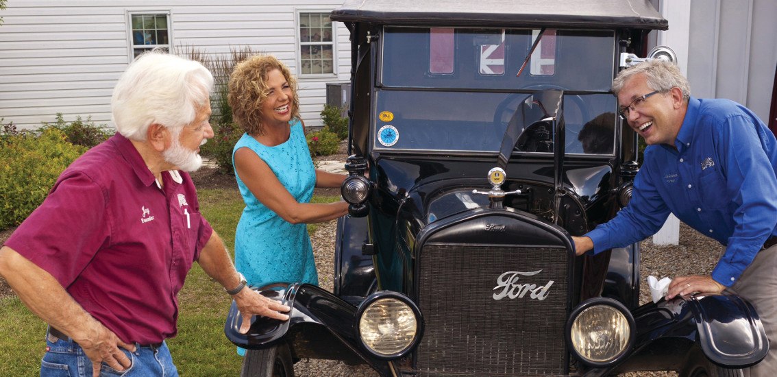 Lehman's Family with Model-T Ford