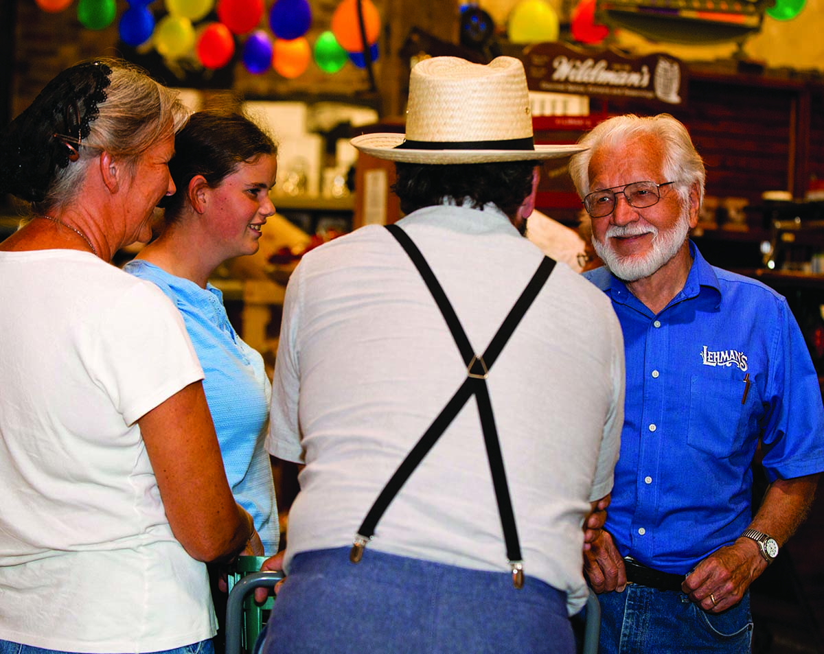 Jay Greeting Customers