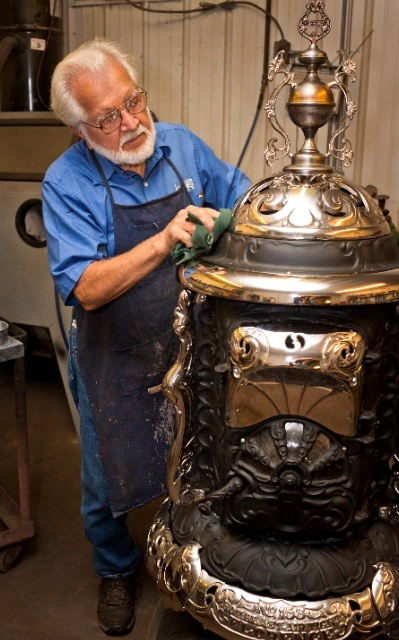 A true artisan, most of the museum-quality antique in the store have been painstakingly restored by Jay Lehman.