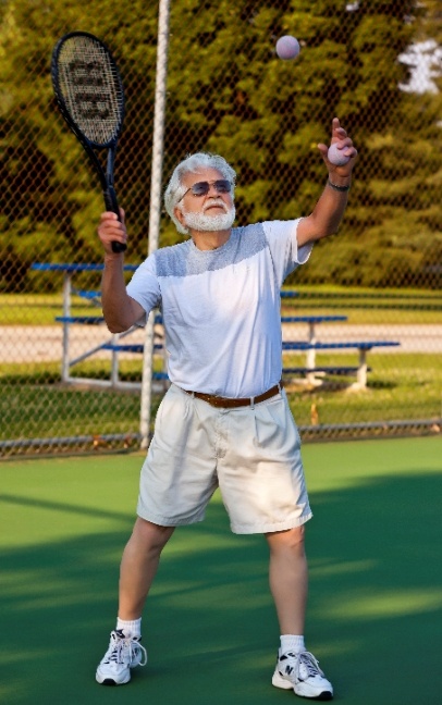 At almost 90 years of age, Jay Lehman still plays tennis twice a week. And he is wicked good - there is a rumor going around that he got demoted from the over 80 league to the over 70 league because he was unstoppable.