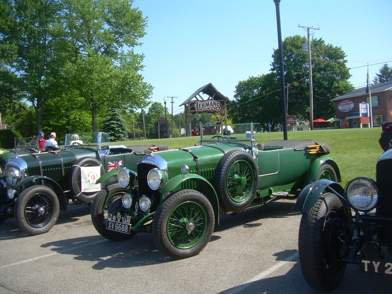 Vintage Bentleys visiting Lehman's in Kidron, Ohio