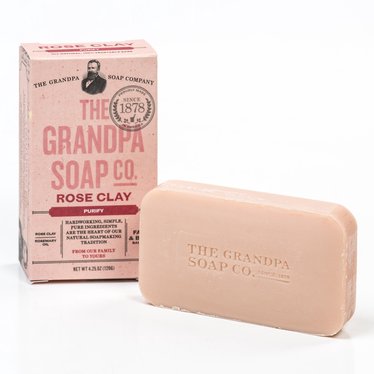 Grandpa's Rose Clay Bar Soap