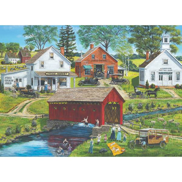 Old Covered Bridge Jigsaw Puzzle - 300pc