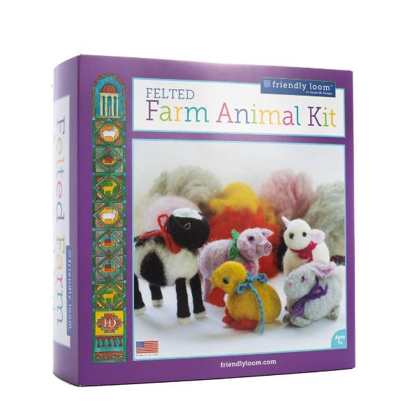 Felted Farm Animal Craft Kit