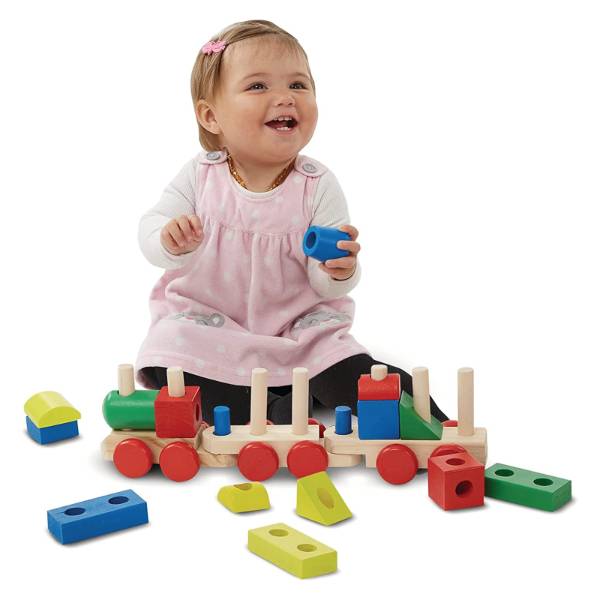 Melissa & Doug Stacking Train Toddler Toy Lehman's