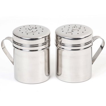 Retro Stainless Steel Salt and Pepper Shakers