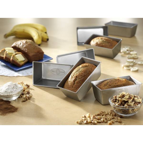 Mini Bread Loaf Pan Set of 4, USA Made Bakeware | Lehman's