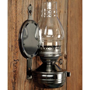 Woodshed Wall Mounted Oil Lamp