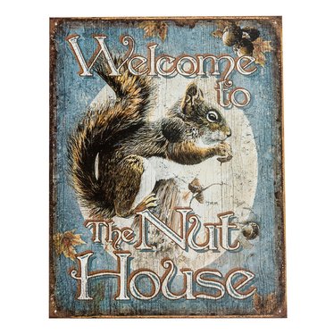Welcome To The Nut House Sign