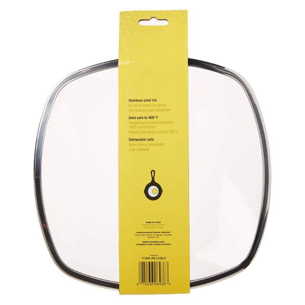 Lodge Square Glass Lid, Lids for Cast Iron Pans Lehman's