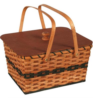 Hand-Woven Picnic Basket - Amish Made, Camping - Lehman's