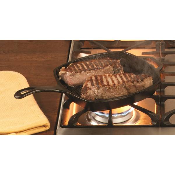 Lodge Cast Iron Square Grill Pan Lehman's