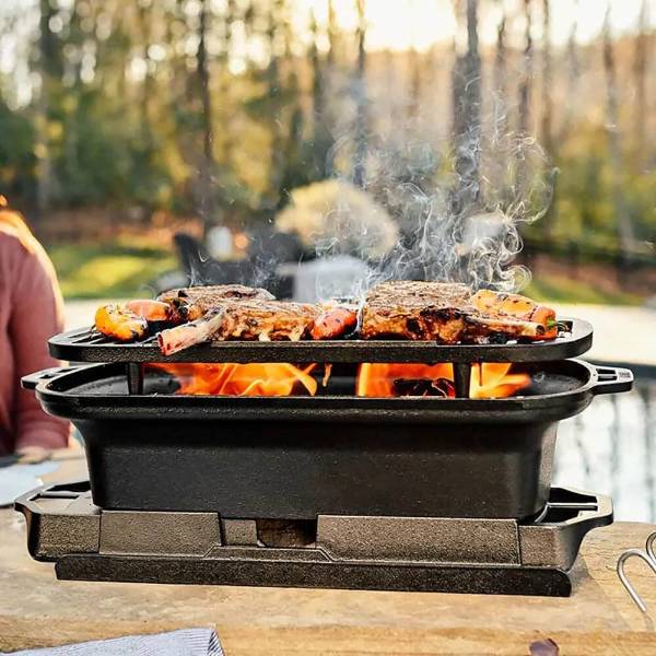 Lodge Sportsman's Pro Cast Iron Grill Lehman's
