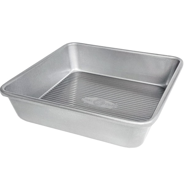 Seamless Square Cake Pan – 8in (USA Made)