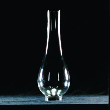 Clear Oil Lamp Chimney - 1-5/8" Base