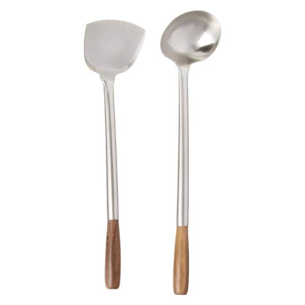 Chuan and Hoak - Spatula and Ladle Wok Utensil Set 