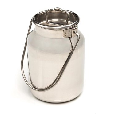 Small Stainless Steel Milk Cans - 10L/2.6 gal