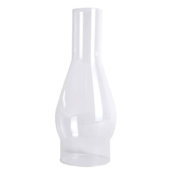 Clear Oil Lamp Chimney - 4" base