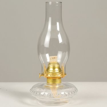 Clear Victorian Oil Lamp