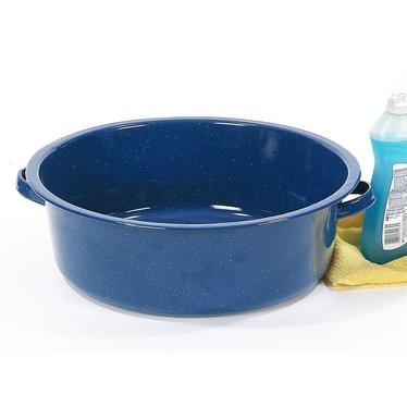Enamelware Dish Basin - Blue