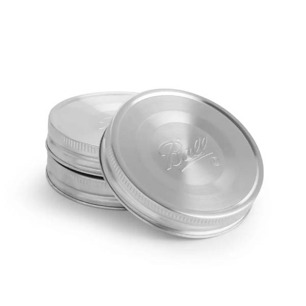 Ball Stainless Steel Jar Storage Lids - Wide Mouth (3)