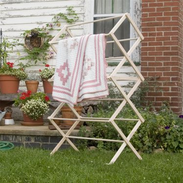 Premium Wooden Clothes Drying Rack - Large
