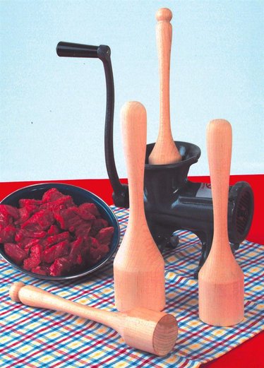 Wooden stompers for Meat Grinders