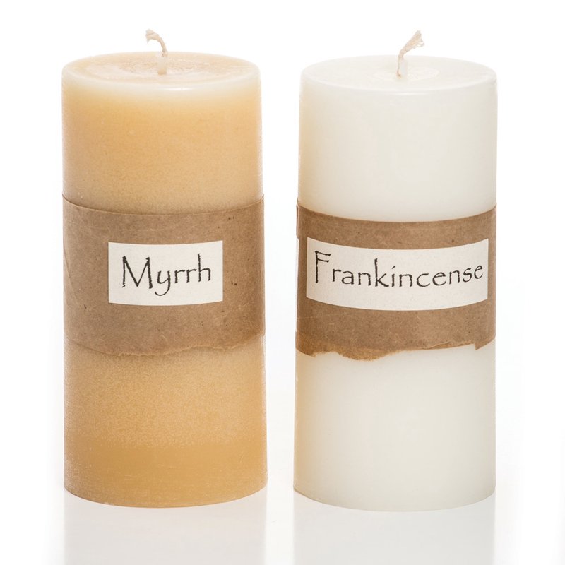 Frankincense & Myrrh Beeswax Candle